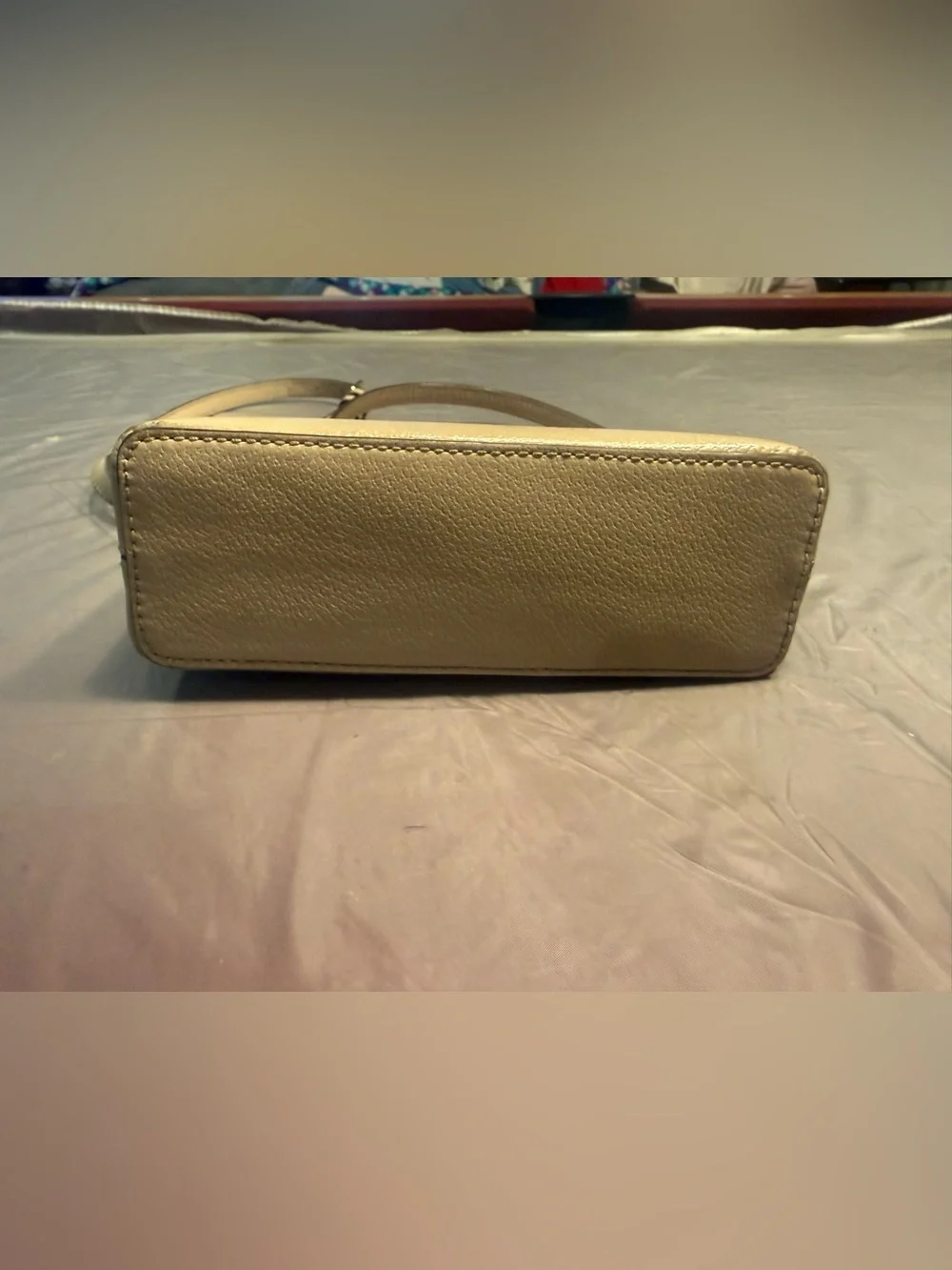 kate spade Grove Street Millie Pebble Leather Two-Tone Crossbody Bag Cream/Tan
